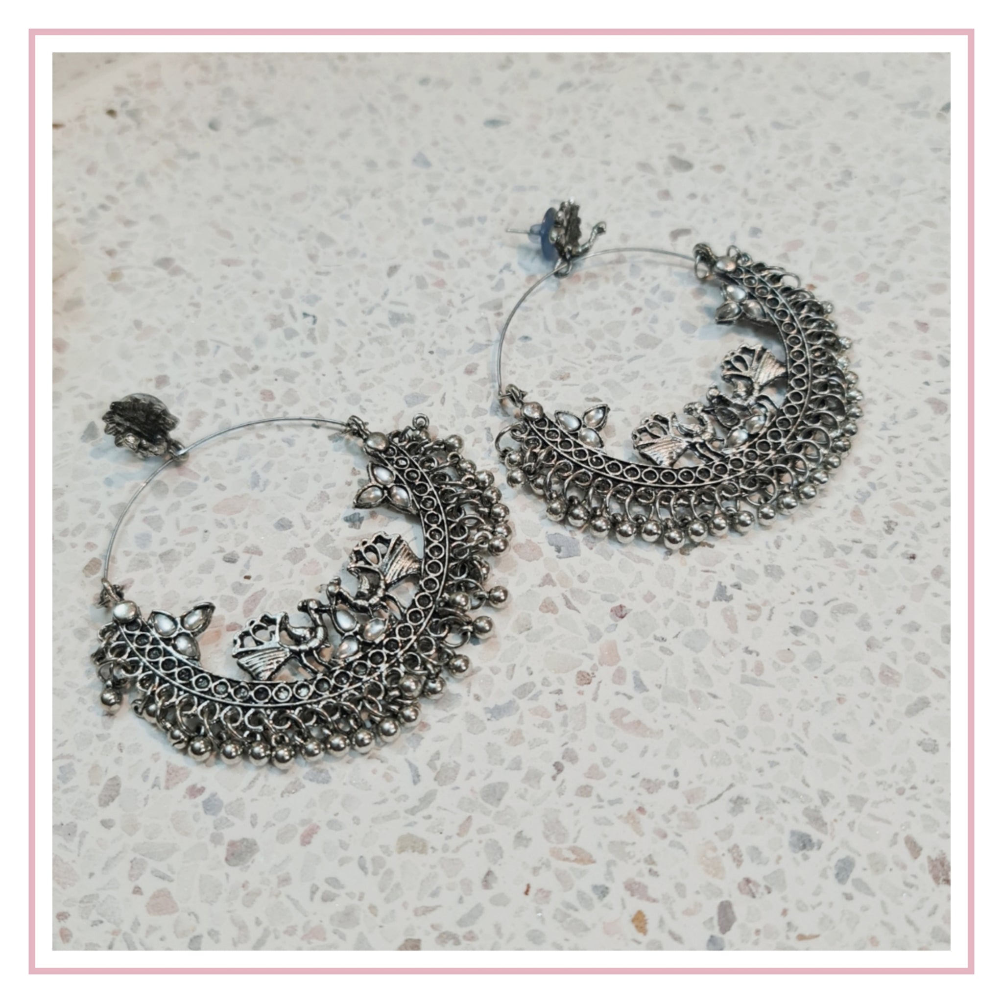 Moorni Oxidised Earrings