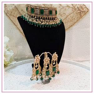 RANI Necklace Set in Green
